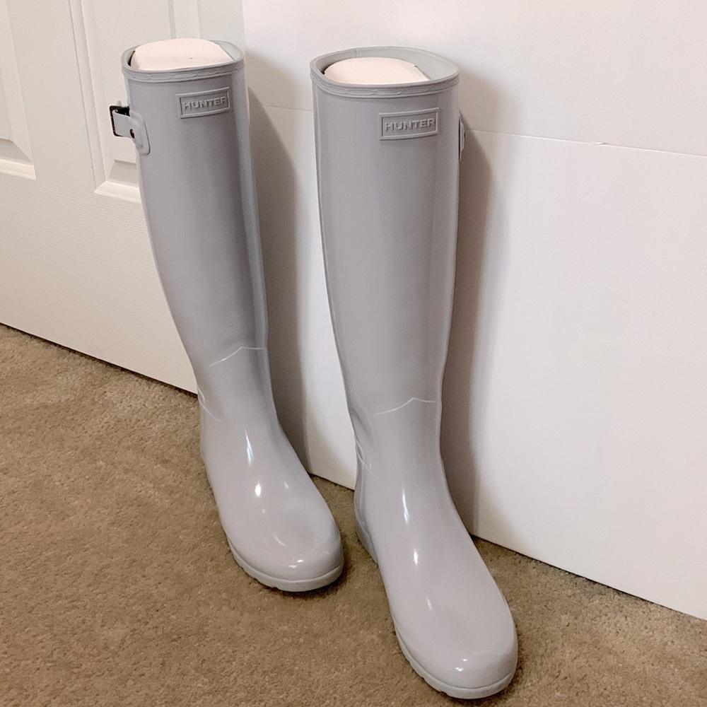 Hunter Refined Tall Gloss Waterproof Rain Boots